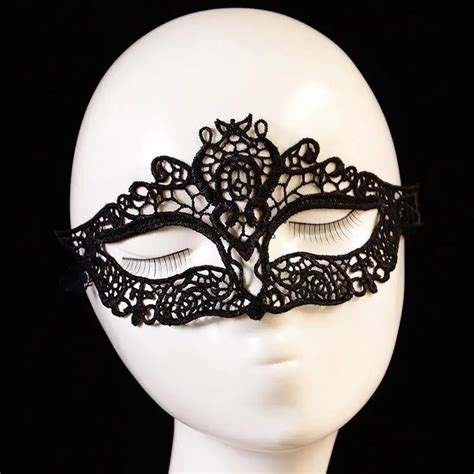 Buy Black Sexy Lady Lace Mask Cutout Eye Mask For Masquerade Party Ball Party