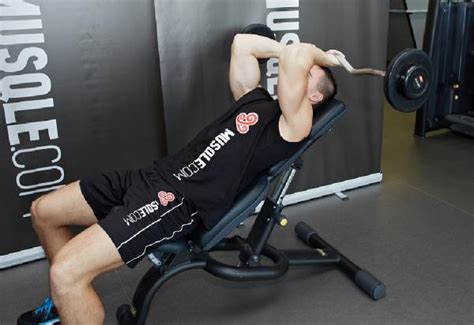 Incline Lying Triceps Extension Bodybuilding Wizard