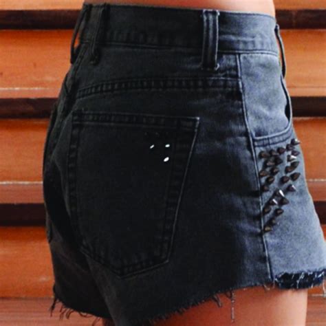 Pretty Quirky Pants Diy Studded Shorts