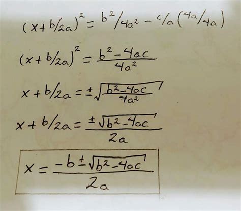 De D Nde Sale La F Rmula General De Ecuaciones Cuadr Ticas