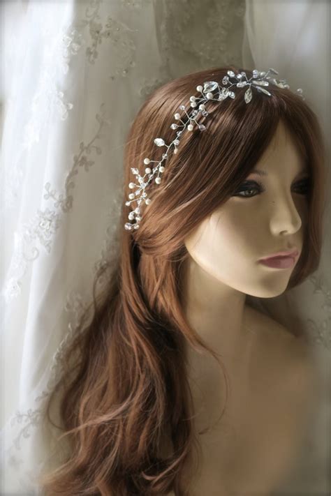 Items Similar To Bridal Crystal Hair Vine Wedding Sparkle Hair Vine