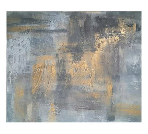 Abstract Painting With Gesso Texture Etsy