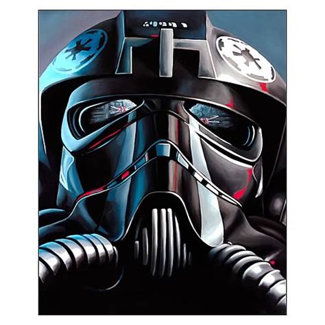 Star Wars Tie Fighter Pilot Small Canvas Giclee Print Acme Archives