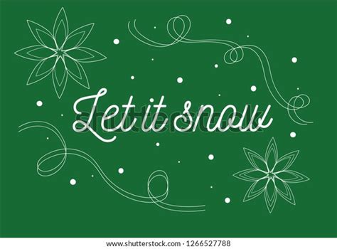 Let Snow Vector Illustration Hand Drawn Stock Vector Royalty Free
