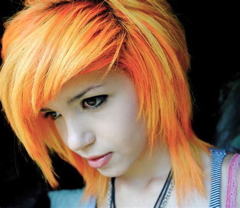 Cute Emo Girl Orange Hair Pretty Image 334750 On