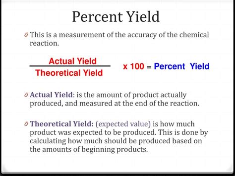 How To Find The Percent Yield Of A Chemical Reaction