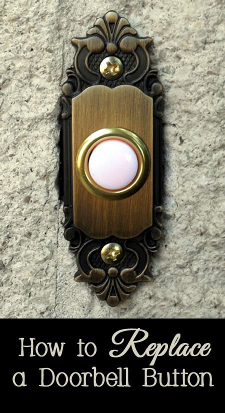 How To Replace A Doorbell Button