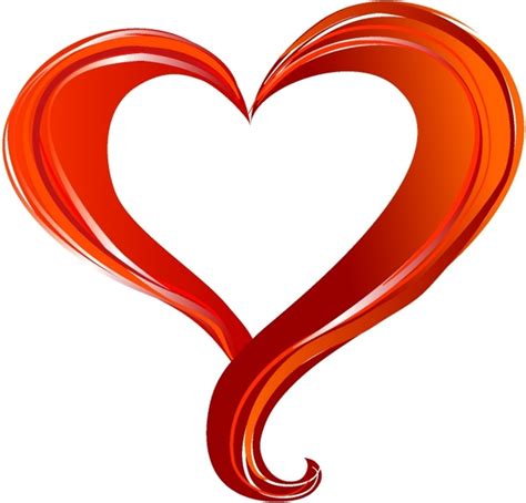 Red Heart Outline Free Vector Download 14455 Free Vector For