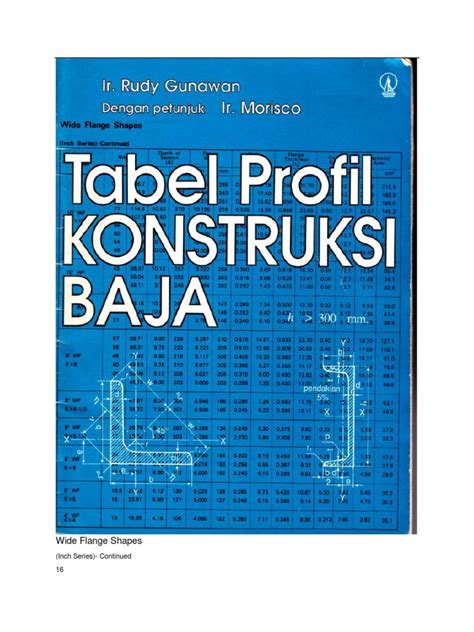 Buku Tabel Profil Konstruksi Baja Pdf
