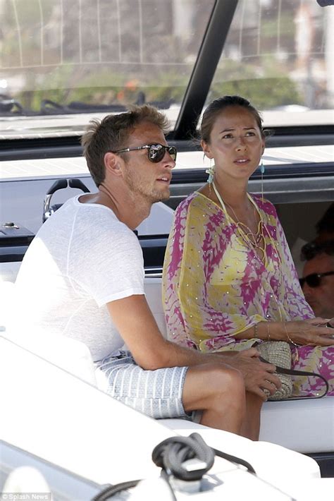 Jenson Button kisses fiancée Jessica Michibata on romantic Ibiza break Daily Mail Online