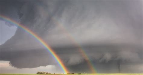 Double Rainbow Supercell And Tornado In Colorado Earth Blog