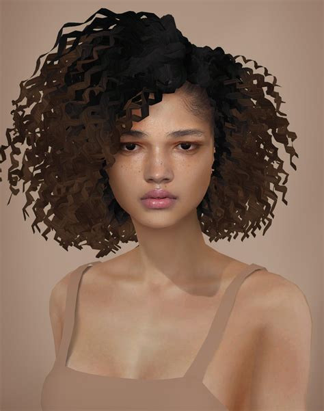 Plush Sims 4 Afro Hair Sims 4 Curly Hair Curly Hair Styles