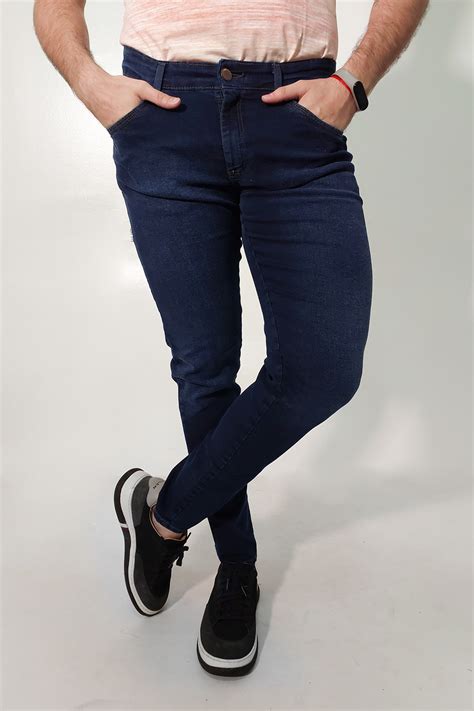 Calça Super Skinny Jeans Masculina Azul Noite Anticorpus