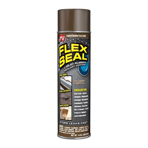 Flex Seal Liquid Aerosol Rubber Sealant Coating Oz Brown Walmart Com Walmart Com