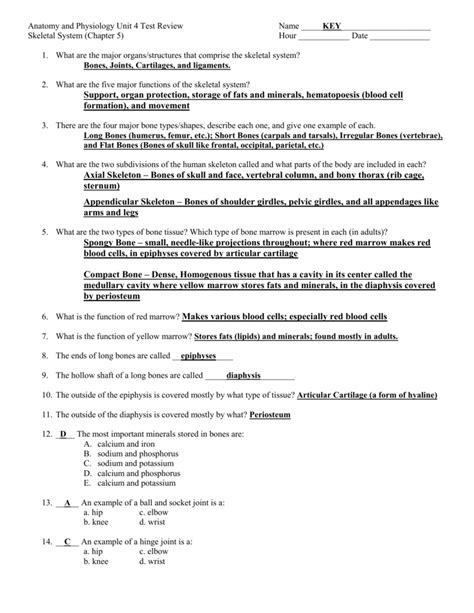 Anatomy And Physiology Chapter 2 Worksheet Answers Anatomy Worksheets