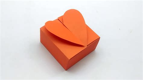 How To Make A Heart Shaped Paper T Box Heart Box Beautiful T