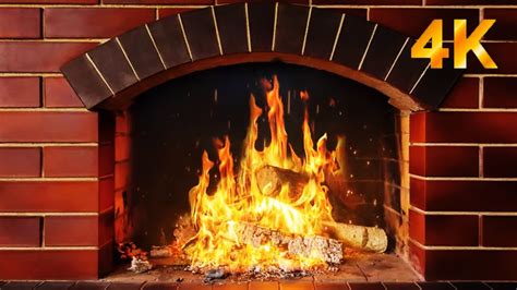 Fireplace 4k 3 Hours Relaxed Crackling Sounds Great For Sleep