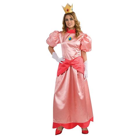 Deluxe Princess Peach Adult Costume Medium Walmart Com