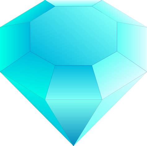 Blue Cut Gemstone Saphire Clip Art At Vector Clip Art