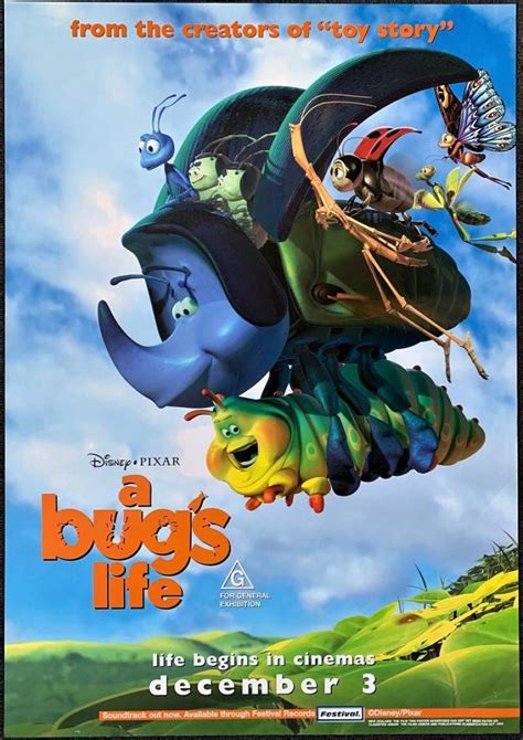 All About Movies A Bugs Life Poster Original One Sheet 1998 Disney Rare Cast Artwork
