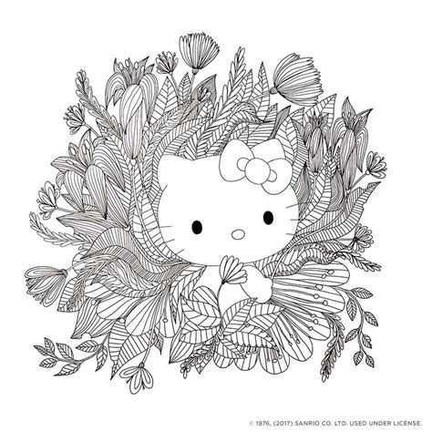 Best Friends Hello Kitty Coloring Page