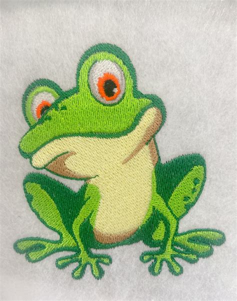 Embroidery Frog Embroidery File Frog Etsy
