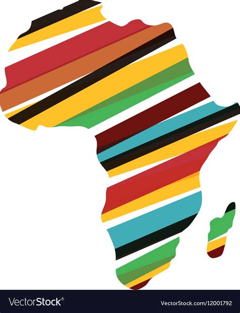 Africa Map Silhouette Royalty Free Vector Image