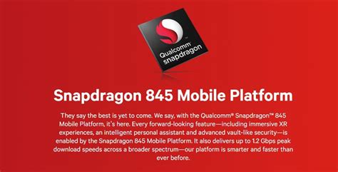 Qualcomm Snapdragon 845 Officially The Best Mobile Processor In The World