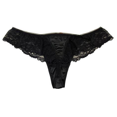 93 Silk 7 Spandex Womens Sexy Lace Thong Panties Seta Mutandine