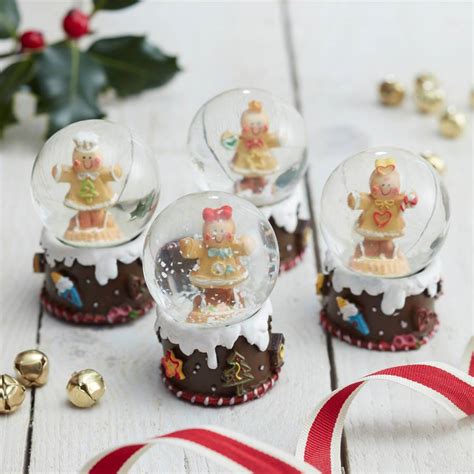 Gingerbread Mini Christmas Snow Globes By The Christmas Home