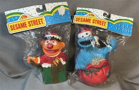 Sesame Street Ornaments Cookie Monster And Ernie Christmas Kurt Adler