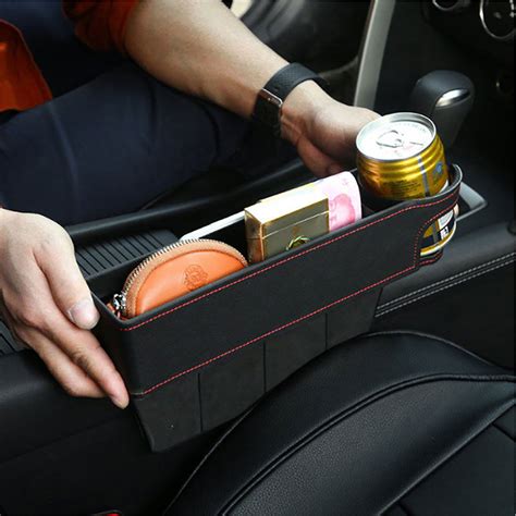 Pu Leather Car Seat Crevice Cup Holder Storage Seat Gap