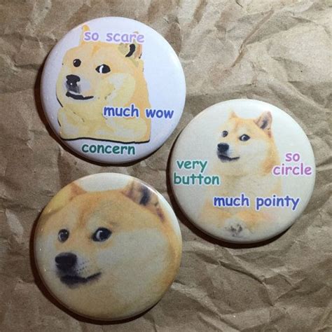 Doge Buttons Buttons Pin And Patches Pin Collection