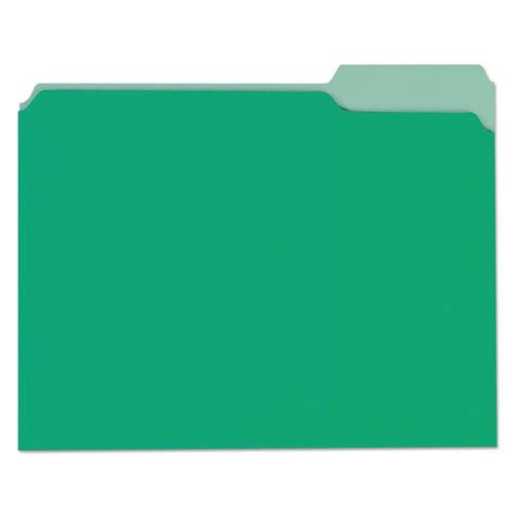 Universal Pack Of 100 8 12 X 11 Letter Size Green File