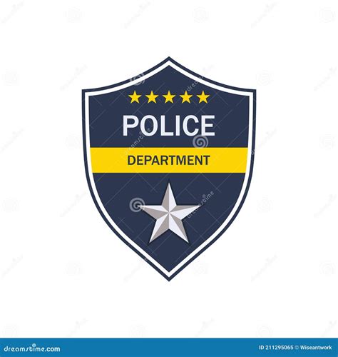 Police Badge Shield Of Cop Department Badge Of Officer Police Emblem