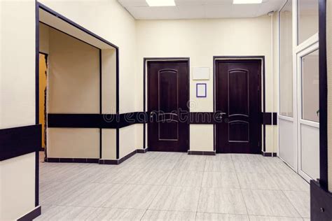 School Corridor Hallway Of College Or University Stock Image Image
