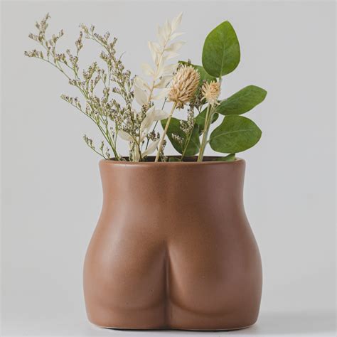 Home D Cor Matte Black Ceramic Planter Naked Origins Planter Indoor