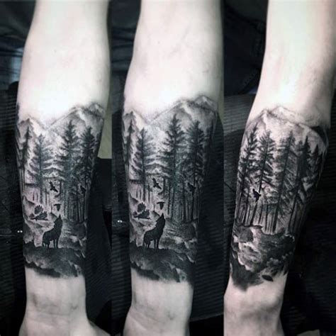 100 Forest Tattoo Designs For Men Masculine Tree Ink Ideas