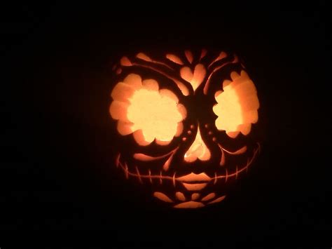 Sugar Skull Pumpkin Carving Halloween Pumpkin Carving Stencils