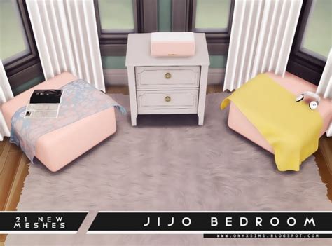 Onyx Sims Jijo Bedroom Set • Sims 4 Downloads