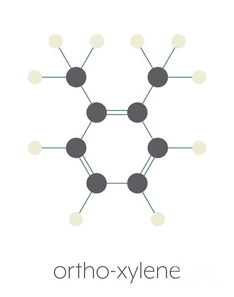 Ortho Xylene Aromatic Hydrocarbon Molecule Photograph By Molekuul