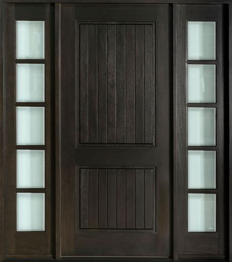 Custom Front Door Solid Wood Craftsman Collection Single With 2