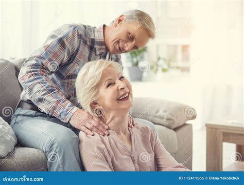 Senior Couple Paying Attention To Each Other Stock Photo Image Of