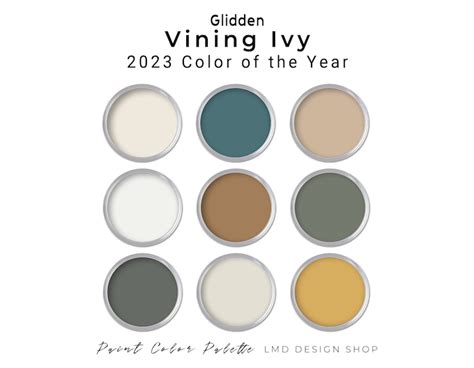 Glidden Vining Ivy Paint Color Palette 2023 Whole Download Now Etsy