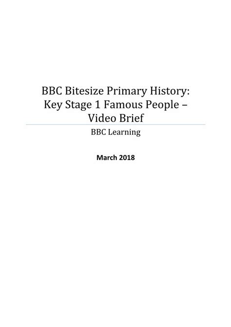 Bbc Bitesize Primary History Key Stage 1 Famous Uk
