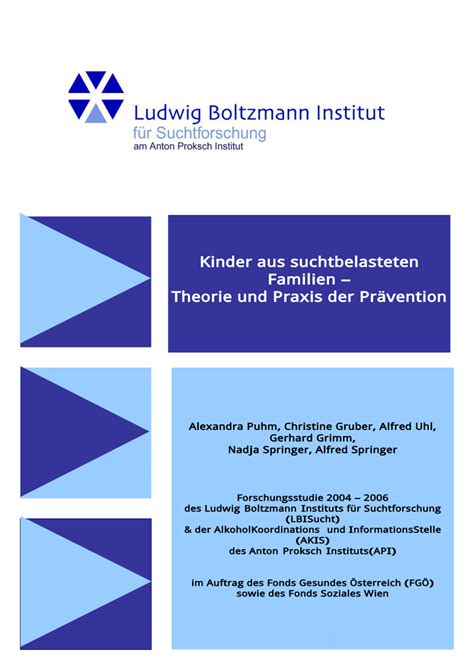 (PDF) Kinder aus suchtbelasteten Familien – Theorie und Praxis der