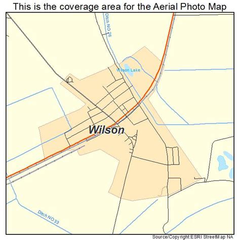 Aerial Photography Map Of Wilson Ar Arkansas