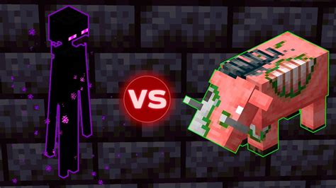 Enderman Vs Zoglin Minecraft Mob Battle Season 1 Minecraft 1 16