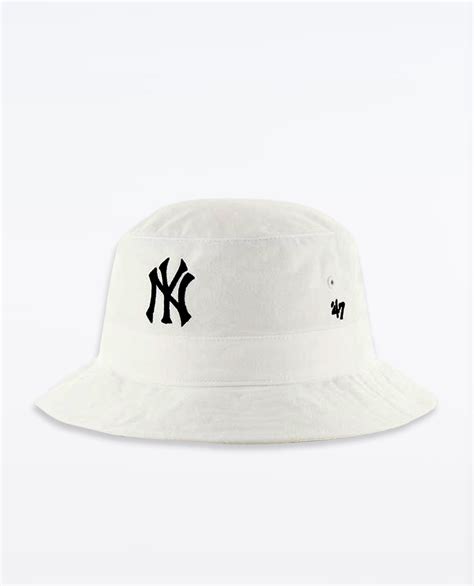 47brand New York Yankees Black 47 Bucket Ozmosis Hats