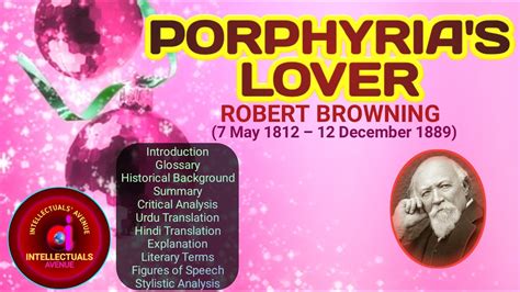 Porphyrias Lover By Robert Browning Translation Literary Terms Figures